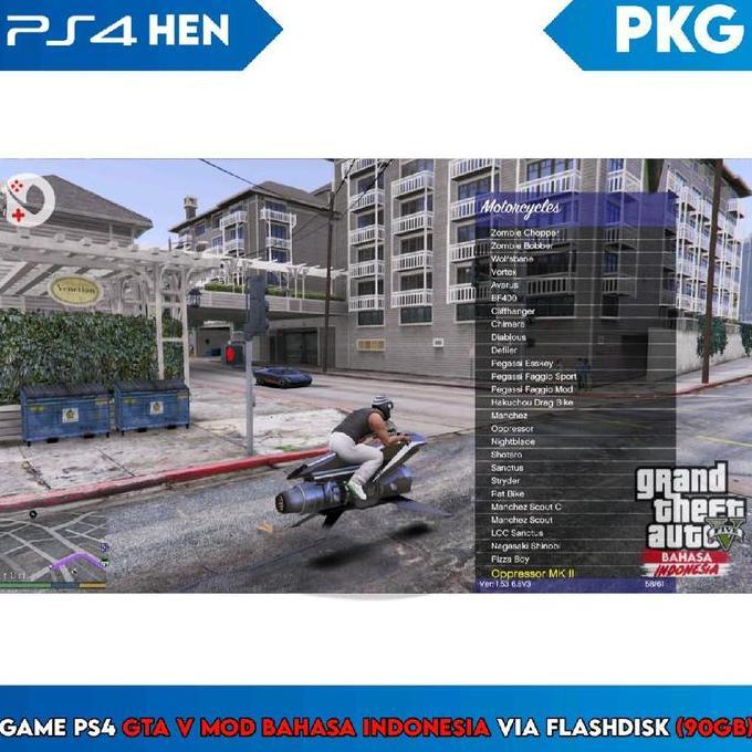 GTA V GTA 5 MOD Bahasa Indonesia PS4 Hen PlayStation via Flashdisk PlayStation Games
