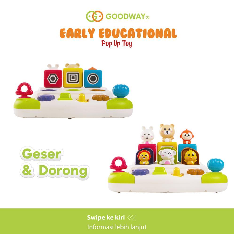 Goodway Early Educational Pop Up Toy / Mainan Sensori / Mainan Motorik Bayi Tombol Pop Up Littles Di