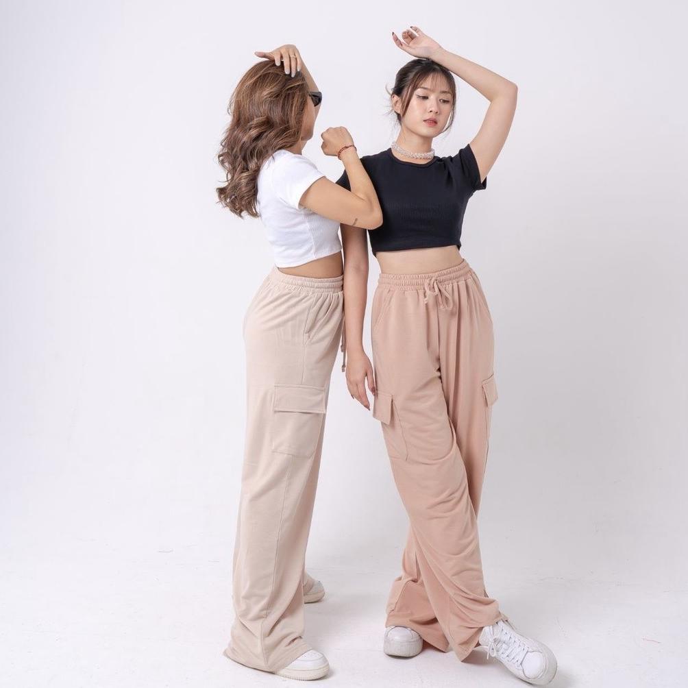 HABISIN STOK AIJO - Yoona Cargo Pants - Celana Bebytery
