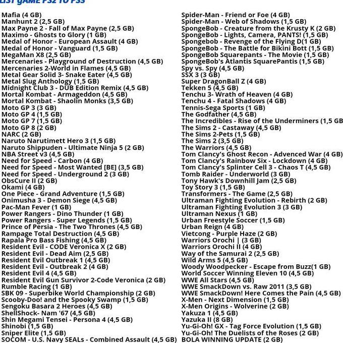 Flashdisk Original 64Gb/32Gb/16Gb FullGame Ps2 Untuk Ps3 Cfw Hfw Hen