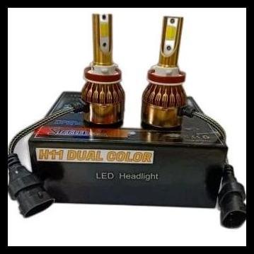 TERMURAH STANLEE LED H11 2 WARNA/BOHLAM/LAMPU LED H11/H8/H9/H16 2WARNA (FL2C)