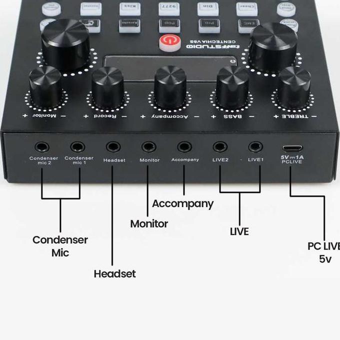Newall-- Soundcard V8S Centechia Taffstudio Mixer Bluetooth Amplifier