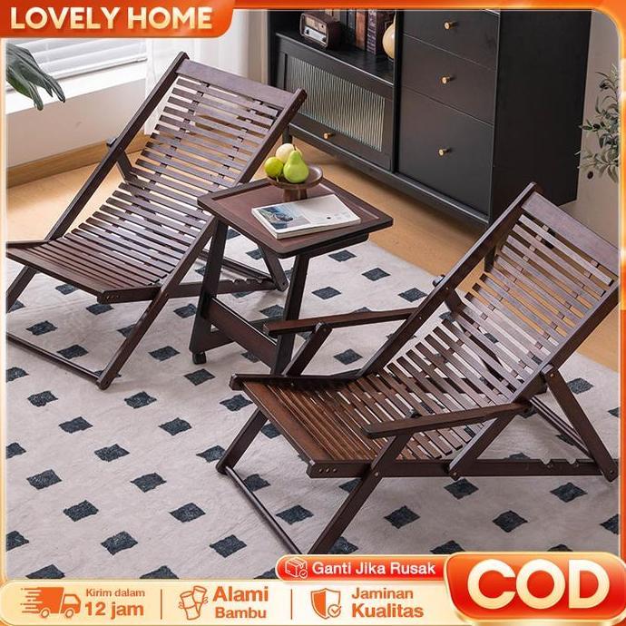tokoeda - LOVE Kursi Bambu/Kursi Santai/Kursi lipat/Kursi multifungsi/Kursi Rumah/Kursi Santai kursi