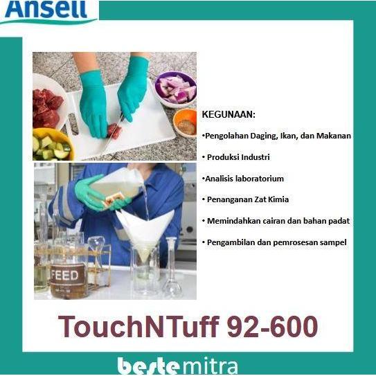 Sefline- Ansell 92-600 Touchntuff Nitrile Sarung Tangan Nitrile Safety Glove