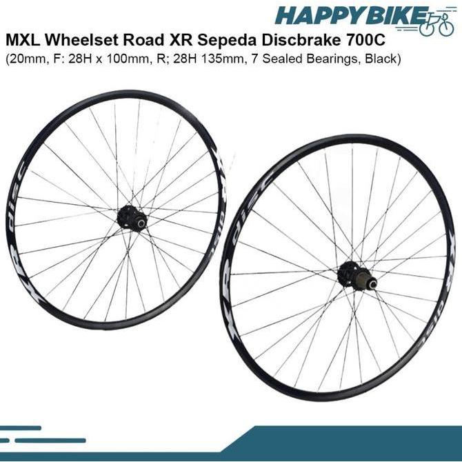 TERBARU MXL WHEELSET SEPEDA BALAP ROADBIKE XR DISC 20MM 700C VELG SEPEDA BALAP ROADBIKE FULL SET BIS