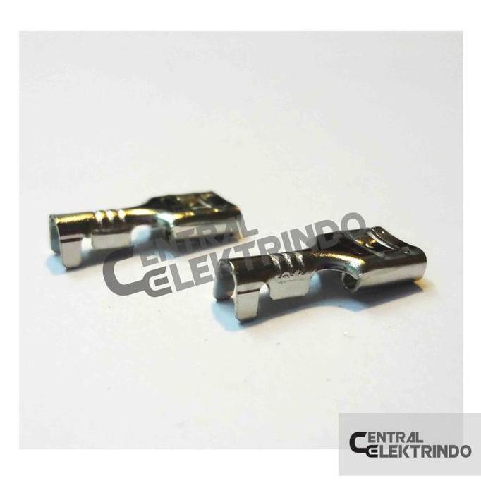 Fastrik- Skun Silver Female Terminal Kabel Gepeng | Sekun Female Putih Kotak