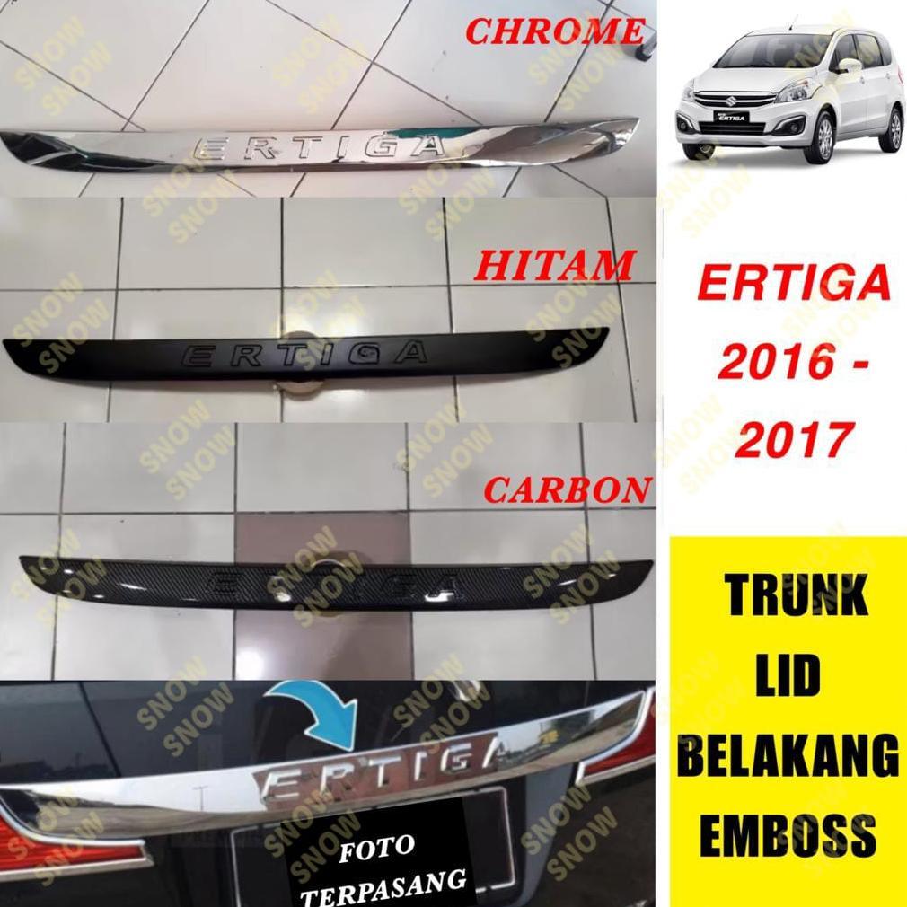 Trunk Lid New Ertiga 2016 2017 List Bagasi Belakang Emboss Cover Chrome