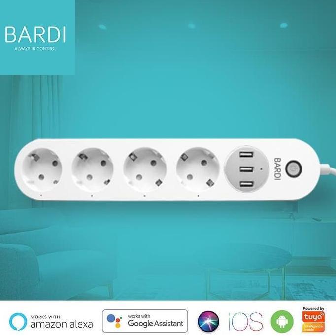 Fastrik- Bardi Smart Power Strip Extension Steker Stop Kontak Socket Plug Wifi