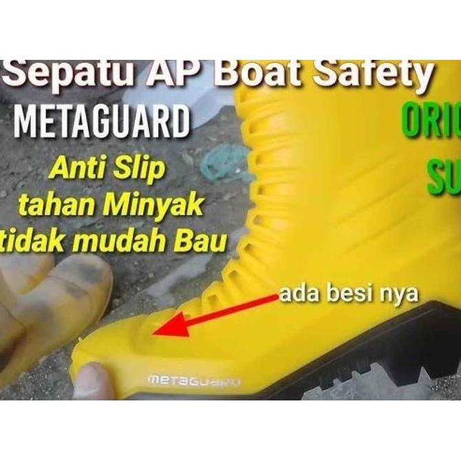 Sefline- Ap Boots Safety Metaguard Size 39 - 43 -  Sepatu Boots Safety Ap Metaguard -Ap Boots Toe Ca