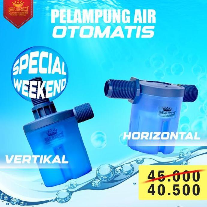 Airpro- Pelampung Air Kran Otomatis 1/2 Inch Transparan Toren Kamar Mandi