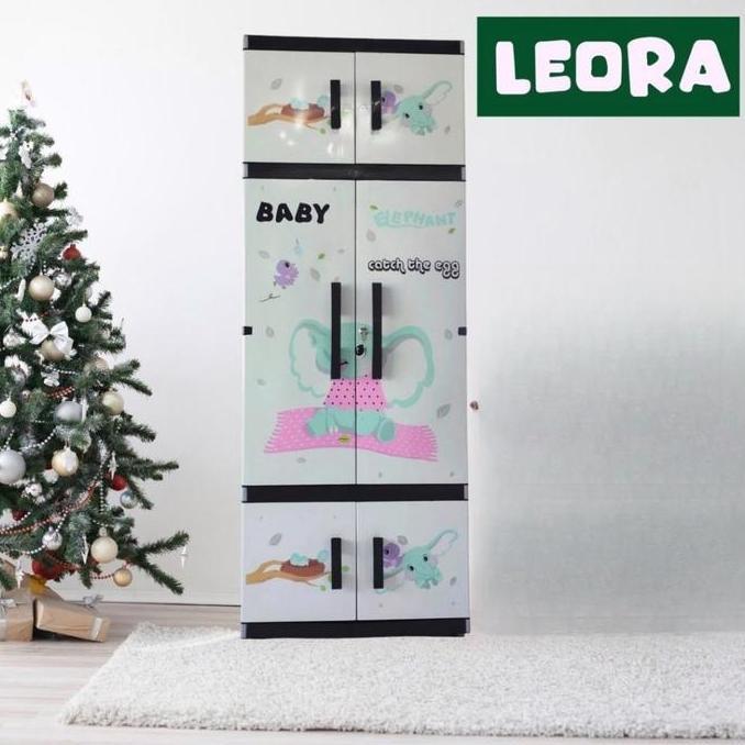 Allo- Leora Lemari Pakaian Plastik Mr Plas Sticker Jumbo Lemari Gantungan Lemari Cermin Lemari Kunci