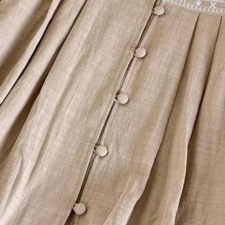 Kemeja Casual Bordir Vintage - Melisa Top Bordir Ethic - Baju Bordir Katun  Linen  Rami Korean Style