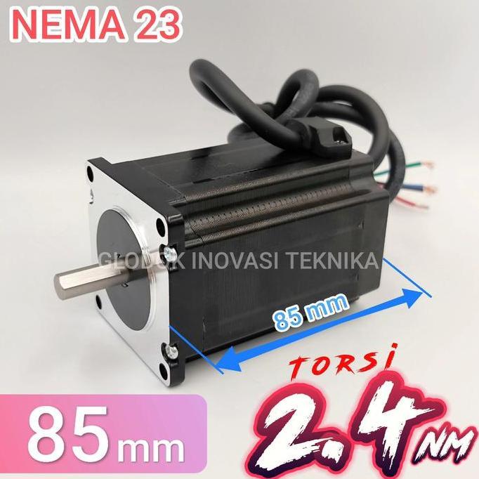 Powerx- Motor Stepper Stepping 57 Steper Nema 23 Nema23 Bipolar 2 Phase 85Mm