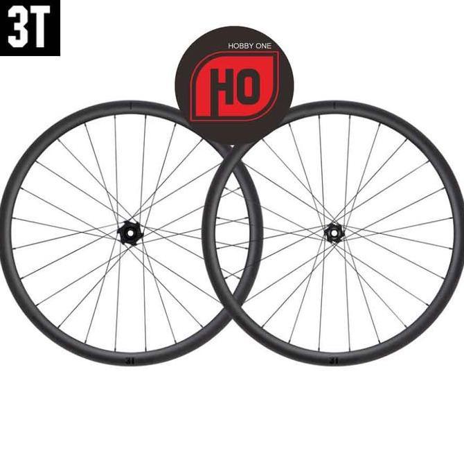 TERBARU 3T DISCUS PLUS i28 Ltd Carbon Gravel 650B Wheelset
