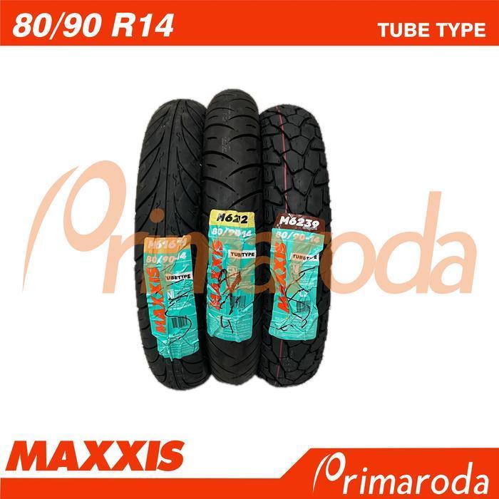 Ban Motor Maxxis Tube Type 80/90 Ring 14 Semua Model Original Dan Terpercaya