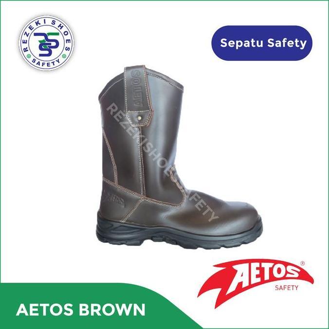 Sefline- Aetos Safety Shoes / Sepatu Safety Aetos Brown Mocca - Sepatu Safety