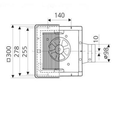 Coolwe- Exhaust Fan Kdk 24Cdqna 24Cdqn / Exhaust Fan Cerobong Kdk 10 Inch
