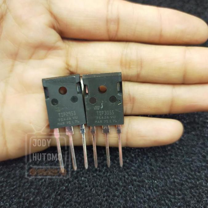 TR Transistor TIP 2955 3055 ST KW Transistor Final merk ST 3055 2955