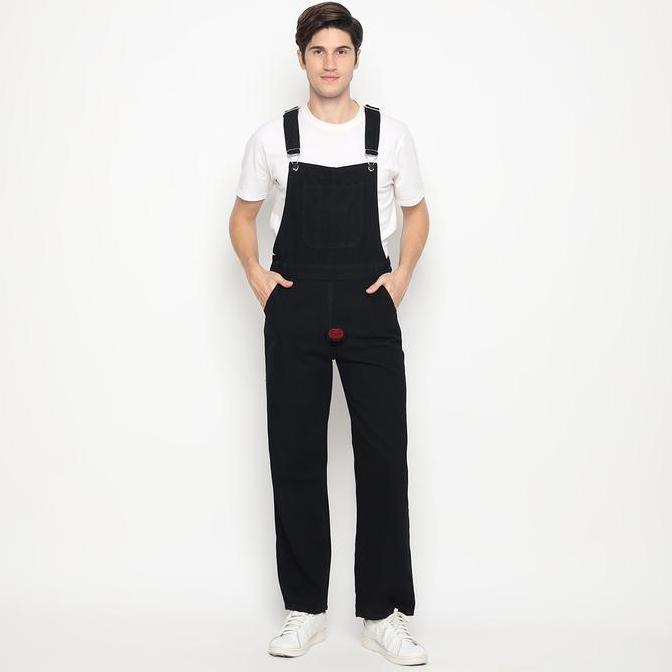 Boyinboy- Straight Reguler Fit Jumpsuit Overall Wearpack Celana Panjang Pria Jeans Adjustable