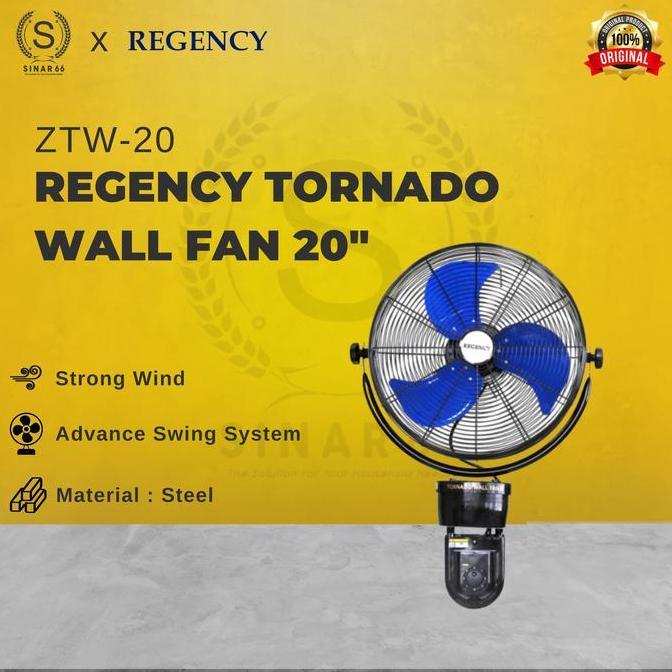 Coolwe- Regency Tornado Wall Fan 20" Tw-51 Kipas Angin Tembok Besar