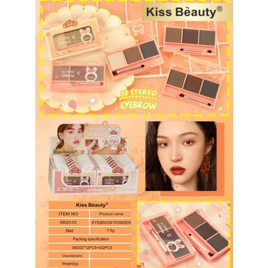 ECER BEST SELLER EYEBROW 3D STEREO / EYEBROW POWDER CAT KISS BEAUTY NO. 89023