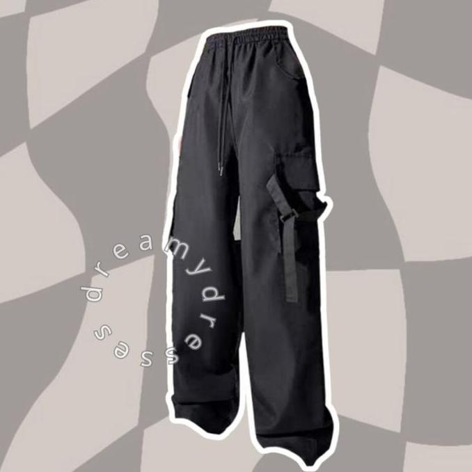 Promo  One Set 60 - Outfit Study Tour Ootd Cewe Mamba Setelan Wanita Korea Set Celana Cargo Set Wani