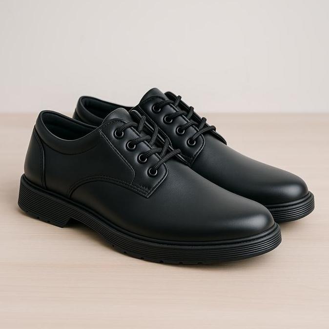(BEST SELLER) Sepatu Pantofel Hitam Kerja Pantofel V-DOC Many Hole Oxford Pria Hitam Formal Casual O