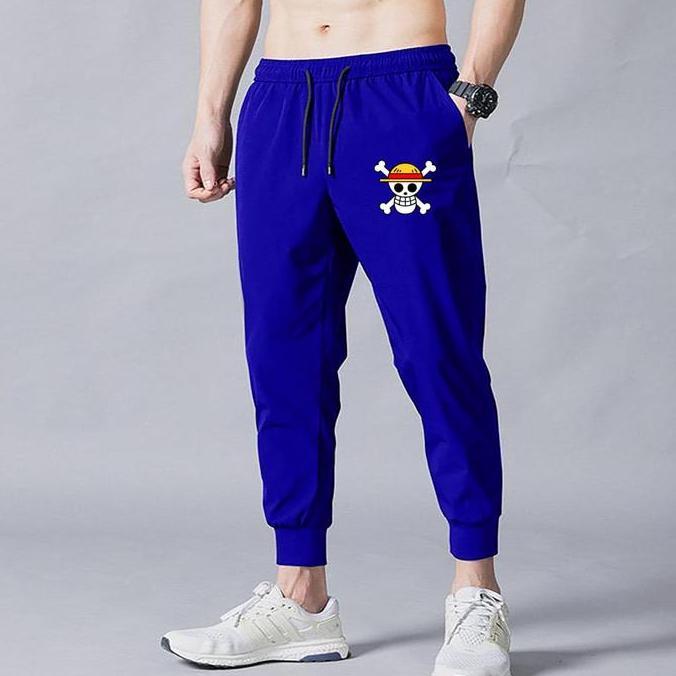 Boyinboy- Celana Panjang Pria Jogger Luffy Celana Olahraga Celana Trening Mukzhop Sport