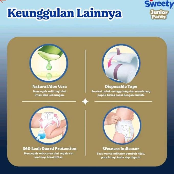 Bybd- Sweety Gold Junior Pants Xxxl 20/ Xxxl20/ Popok Celana Anak