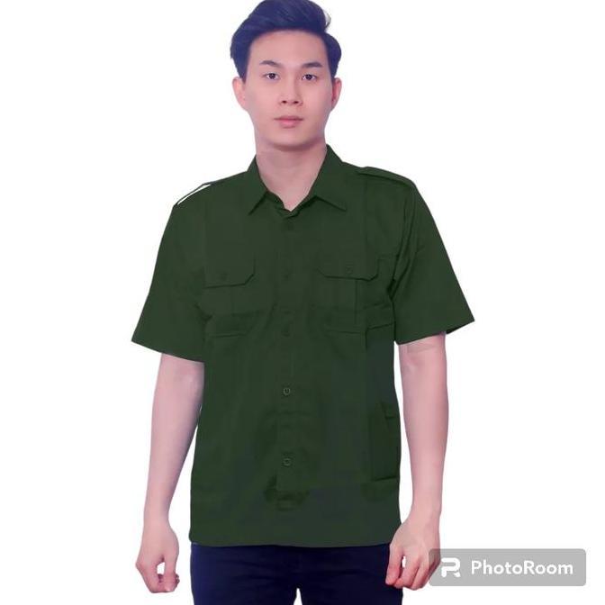 (BEST SELLER) DNL Kemeja PDH Putih , Kemeja PDH Maroon , Kemeja PDL Krem , Kemeja PDH Abu , Kemeja P