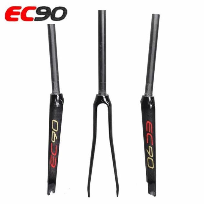 EC90 FORK CARBON 700C FORK FULL CARBON RIGID GARPU FORK SEPEDA ORIGINAL DAN TERPERCAYA