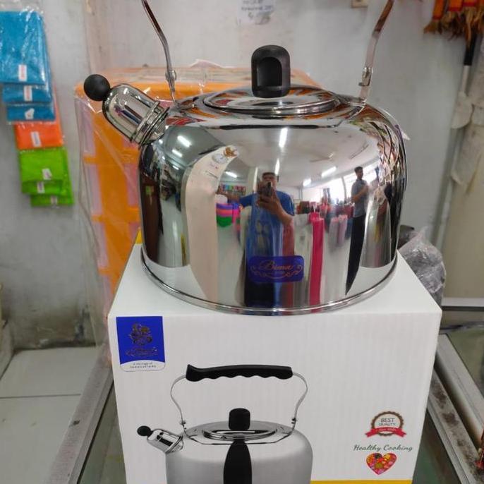 Teko Bunyi Stainless Steel Merek Bima Asli. Uk 4Liter
