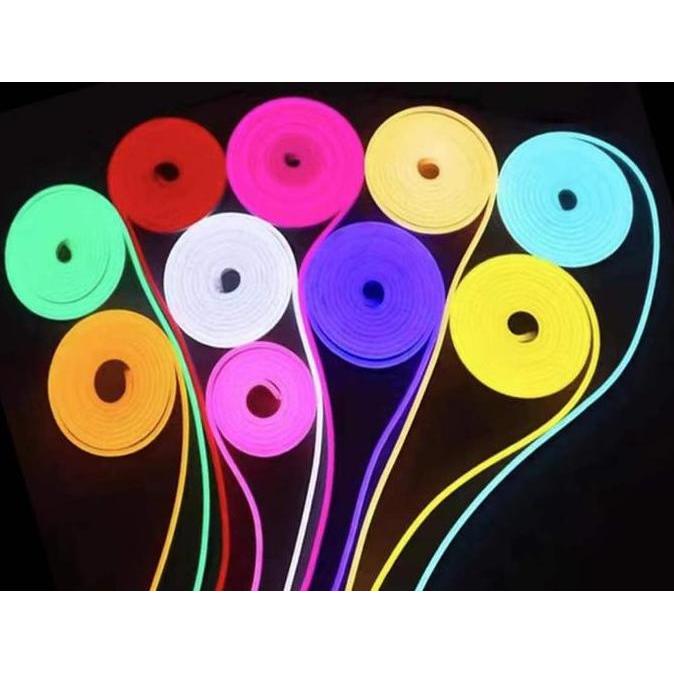 Lighzx- Lampu Led Neon Flex Selang Dc 12V 5M Neon Flex Flexible 5M