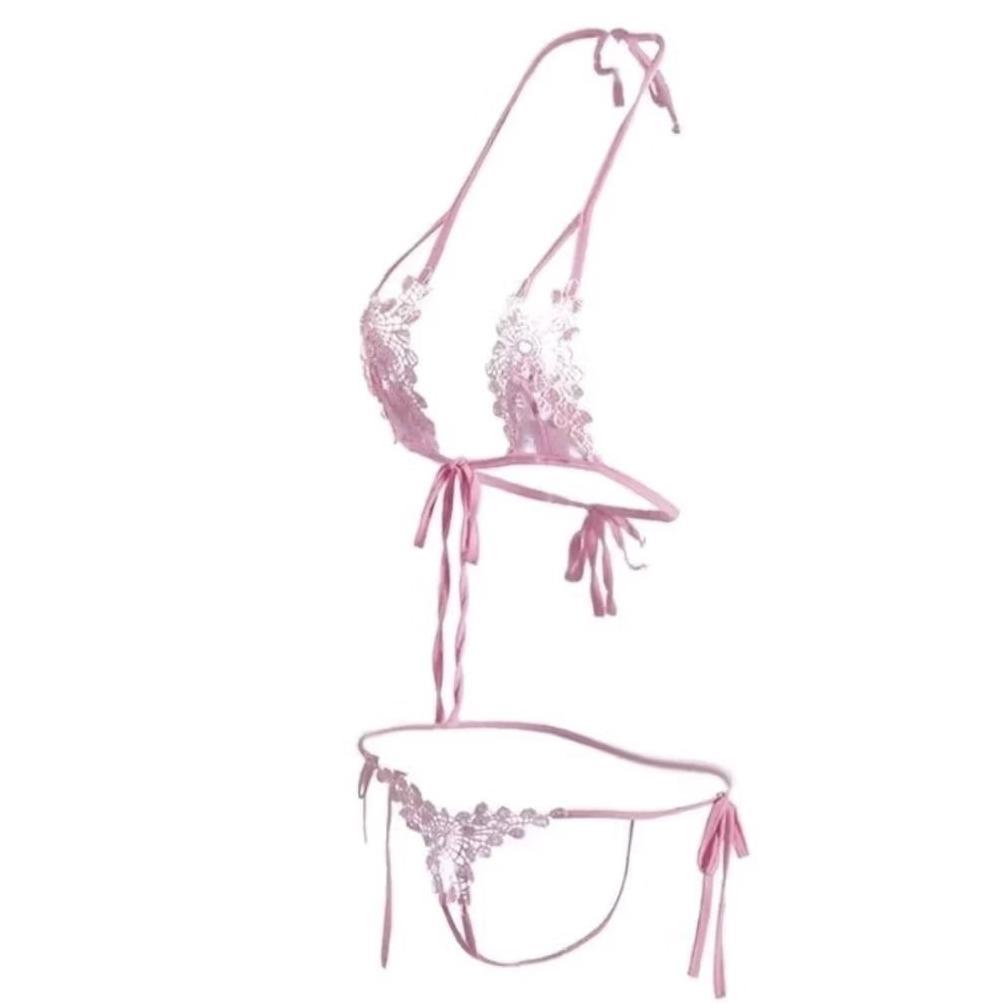 HOT SALE SET PAKAIAN LINGERIE BRA + G STRING BRA BORDIR SEXY PAKAIAN DALAM WANITA F95