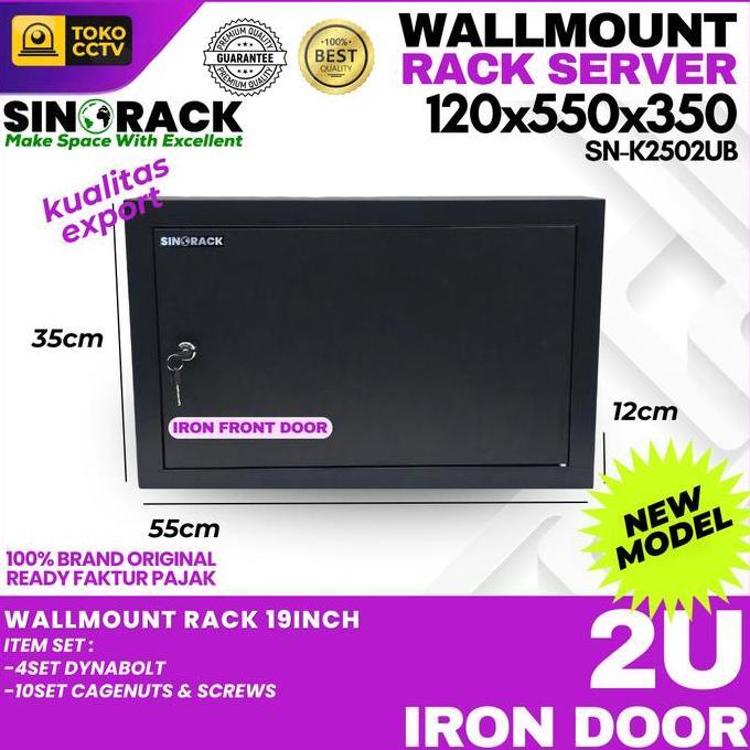 WALLMOUNT RACK SERVER 2U, RAK SERVER SINGLE DOOR 2U ORIGINAL DAN TERPERCAYA