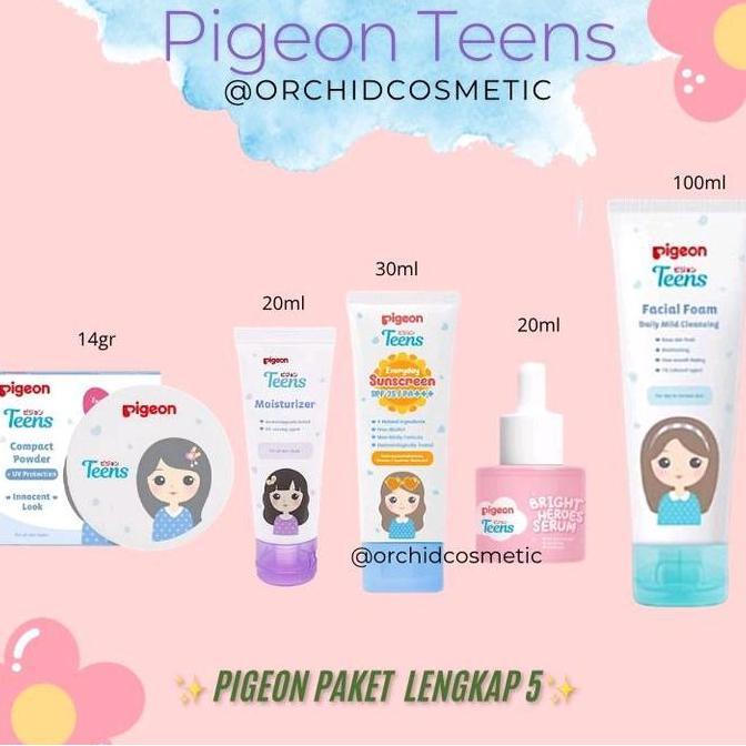 Bytoi- Pigeon Paket Skincare Remaja/Skincare Pencerah Remaja