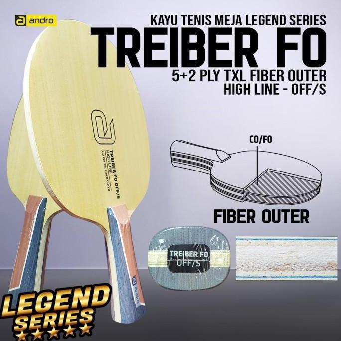 Kayu Bat Tenis Meja Andro Treiber FO OFF/S Hinoki Carbon Tamca Bet