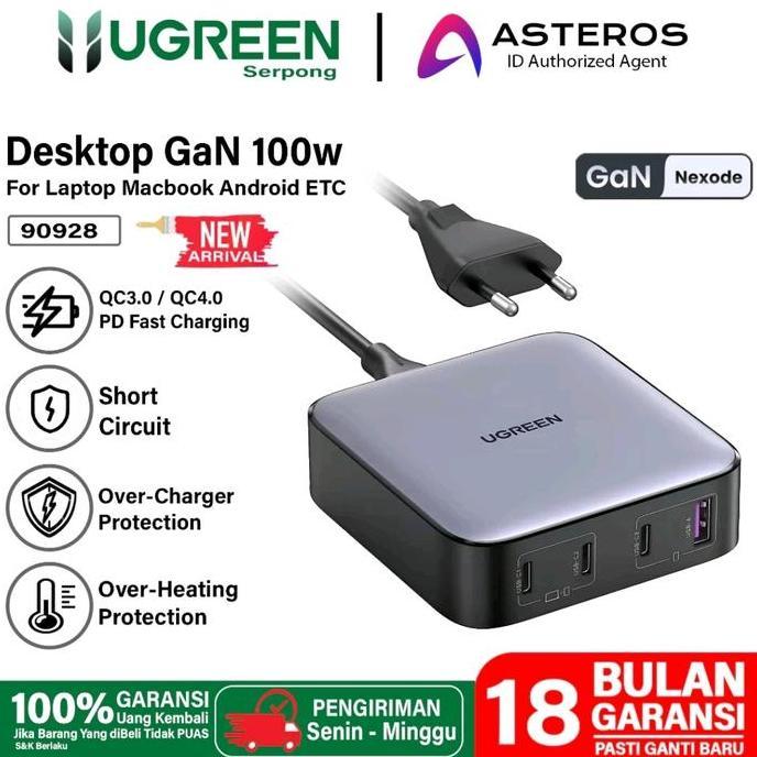 Fast Charger Gan Ugreen 65w 100w 140w 200w Nexode Ugreen Wall Charger Terlaris