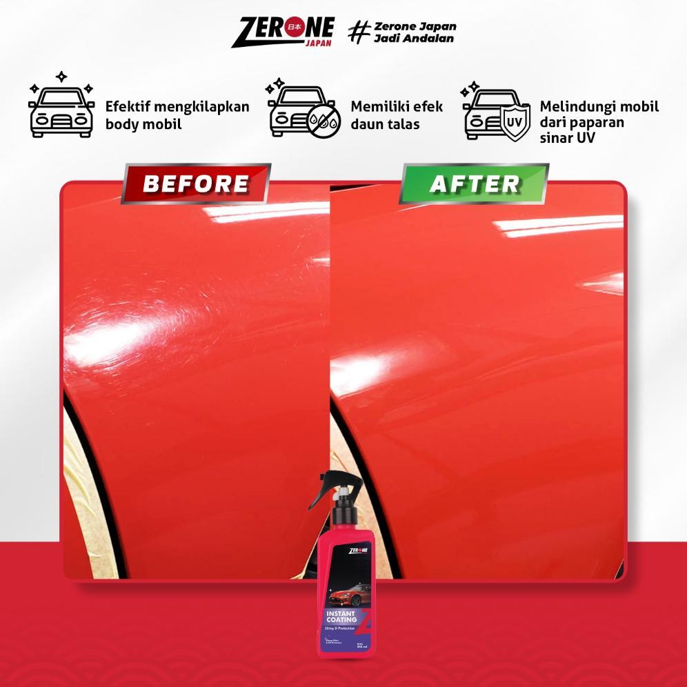 Zerone Japan Paket Coating Kit Pengkilap Body Pembersih Interior Penghilang Jamur Kaca Mobil