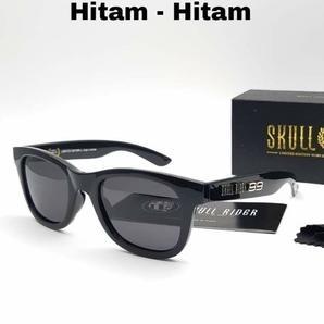 Ready Kacamata Skull Rider Hitam Polarized Pria Sunglasses Gaya Keren Import - SR 2210