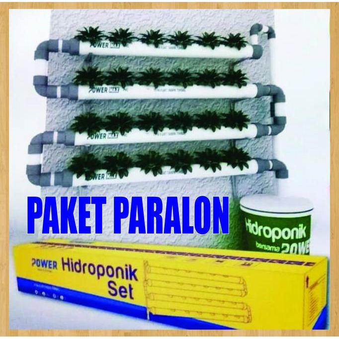 PIPA PARALON HIDROPONIK PAKET POWER 24 LUBANG + pompa