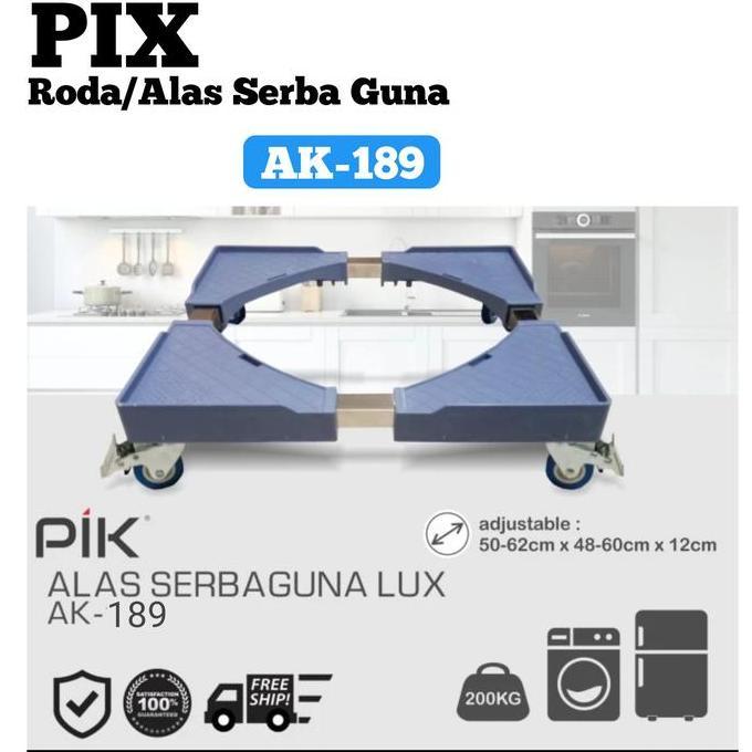 roda kulkas roda serbaguna PIK-AK189 alas serbaguna stainless