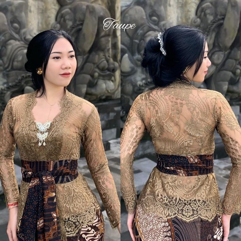 PROMO KEBAYA BALI JADI BROKAT SEMI PRANCIS METALIK | KEBAYA BALI BROKAT SEMIFRANCE METALIK PREMIUM