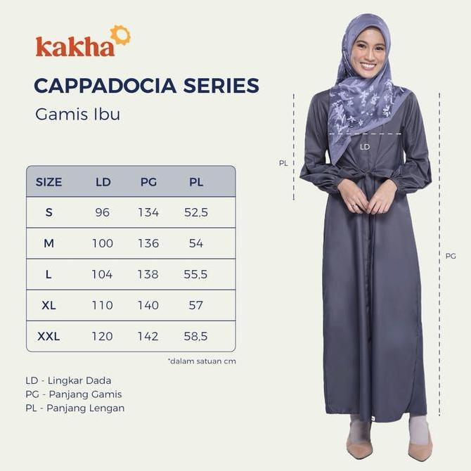 Promo Kakha - Gamis Ibu Cappadocia Series / Gamis Wanita / Gamis Dewasa / Abaya Wanita Busui Friendl
