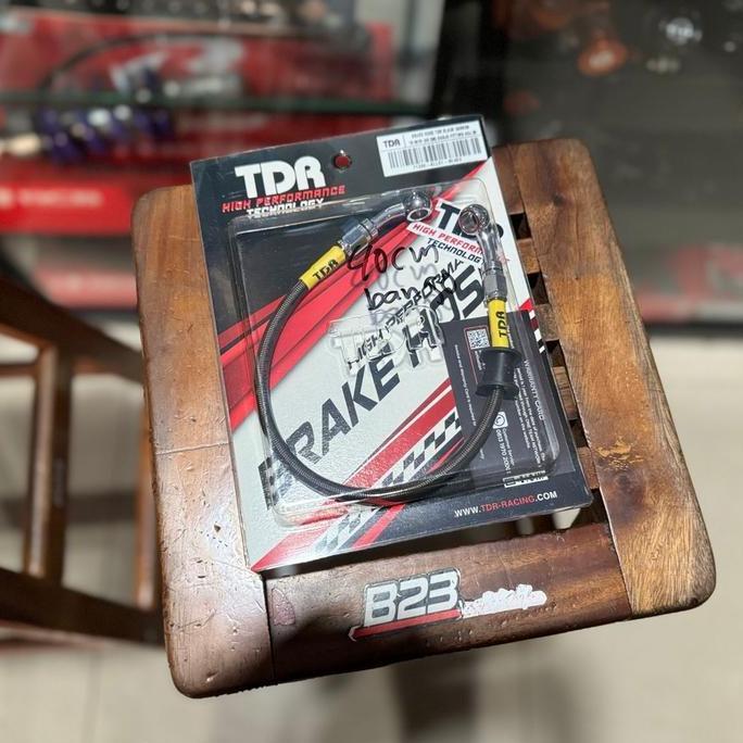 selang rem tdr carbon 40cm banjo original universal selang rem tdr belakang carbon