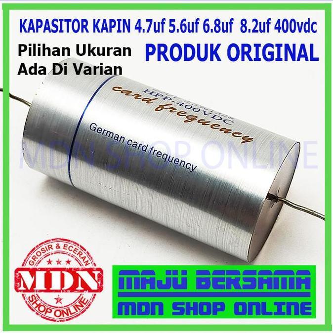 DR266 - Kapasitor Nonpolar Ka Pin 4,7uf 5,6uf 6,8uf 8,2uf 400v Dc - Ka-pin