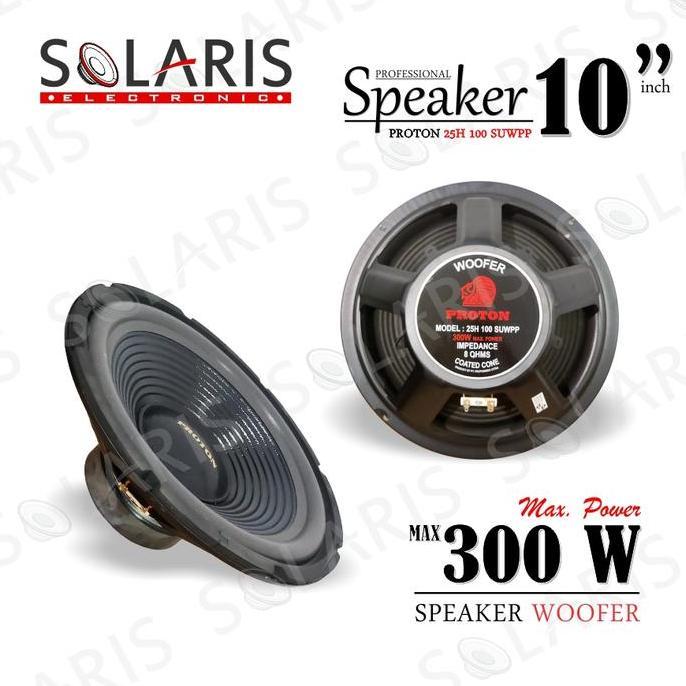 DS377 - Speaker Woofer 10 Inch 300 Watt PROTON 25H 100 SUWPP