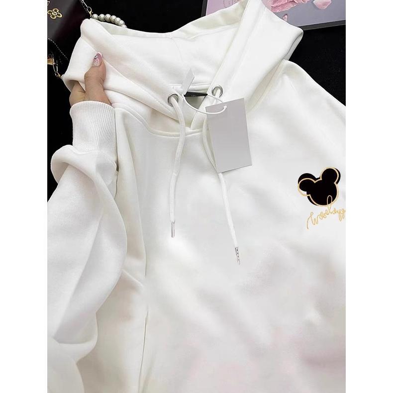 BEST SELLER FORTEID  HOODIE SWEATER WANITA OVERSIZE CETAK GRAFIS KARTUN DISNEY KOREAN STYLE BAJU WAN