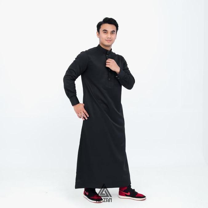 jubah pria muslim jubah gamis pria lengan panjang busana muslim baju jubah muslim Katun Toyobo Toyob