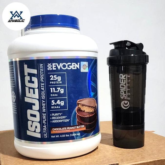 ISOJECT ISO JECT EVOGEN 100% WHEY PROTEIN ISOLATE 4LBS 4LB